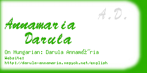 annamaria darula business card